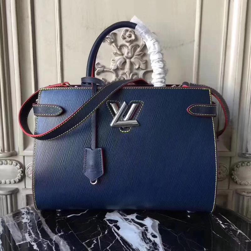 LV Handbags Tote Bags M54980 Water Wave Ink Blue
